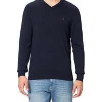 Tommy Hilfiger Men’s PIMA Cotton Cashmere V Neck Sweater