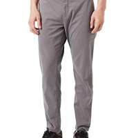 BOSS Mens Schino-Taber-1 D Tapered-fit Chinos in Overdyed Stretch-Cotton Satin Grey