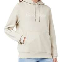 Calvin Klein Women’s CORE Logo LS Hoodie Hooded Sweatshirt