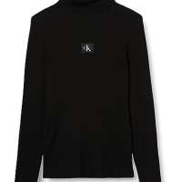 Calvin Klein Jeans Women’s Plus Label ROLL Neck Sweater J20J222403 Pullovers