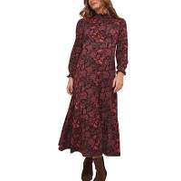 Joe Browns Women’s Petite Dark Paisley High Neck Jersey Midi Dress