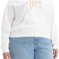 Levi’s Women’s Plus Size Graphic Authentic Hooded Sweatshirt