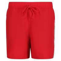 Reebok Mens Swim Trunks in Red with Side Taping