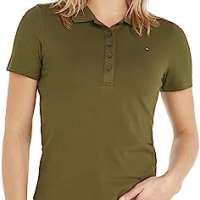 Tommy Hilfiger Women’s Short-Sleeve Polo Shirt Slim Fit
