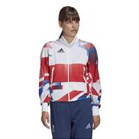 Adidas GB Pod V.Jkt W Sport Jacket – WhiteVivid RedTeam Royal Blue