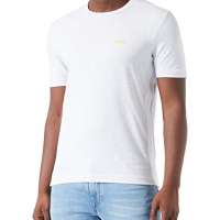 BOSS Mens Tee Tape Regular-fit T-Shirt in Stretch Cotton with Side Tape Grey