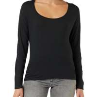 Calvin Klein Women Sweatshirt LS Curve Neck Stretch