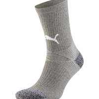 PUMA teamLIGA Men’s Training Socks Grey White Size 3 39-42