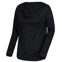 Regatta Women Frayda Lightweight Wool Look Cowl Neck Long Sleeve Top T-ShirtsPolosVests – Black