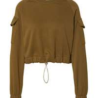 Urban Classics Women’s Sweatshirt Ladies Short Worker Crewneck Pullover Sweater