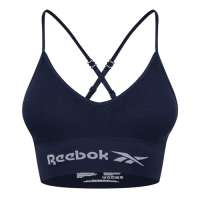 Reebok Women’s Damen Seamless Bra in Marineblau mit abnehmbaren Polstern Training